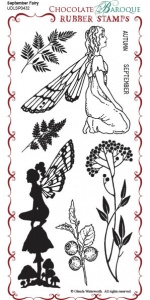 September Fairy Rubber Stamp sheet - DL